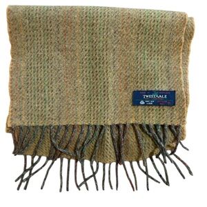 Tweedvale 100% LambsWool Scarf with Fringe 11x52